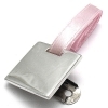 Silver Square Engravable Pacifier Holder